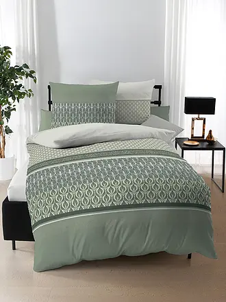 KAEPPEL | Linge de lit en flanelle 70x90cm/140x200cm VALENCIA Jade | 